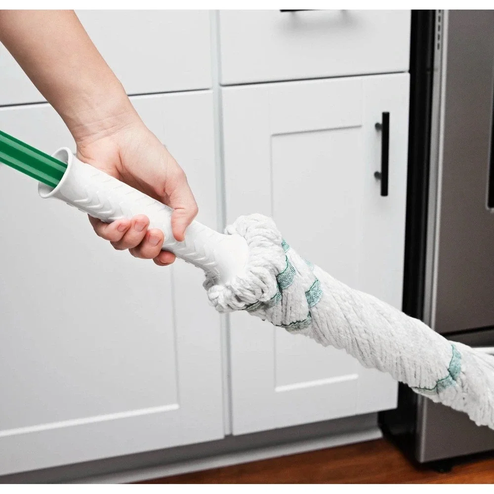 Libman Tornado Mop Refill White Cotton Blend Attachment Style Snap-On